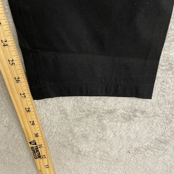 NEW Eddie Bauer Women's 12 Horizon Straight Ankle Pant  Black Side Pocket - Picture 7 of 12